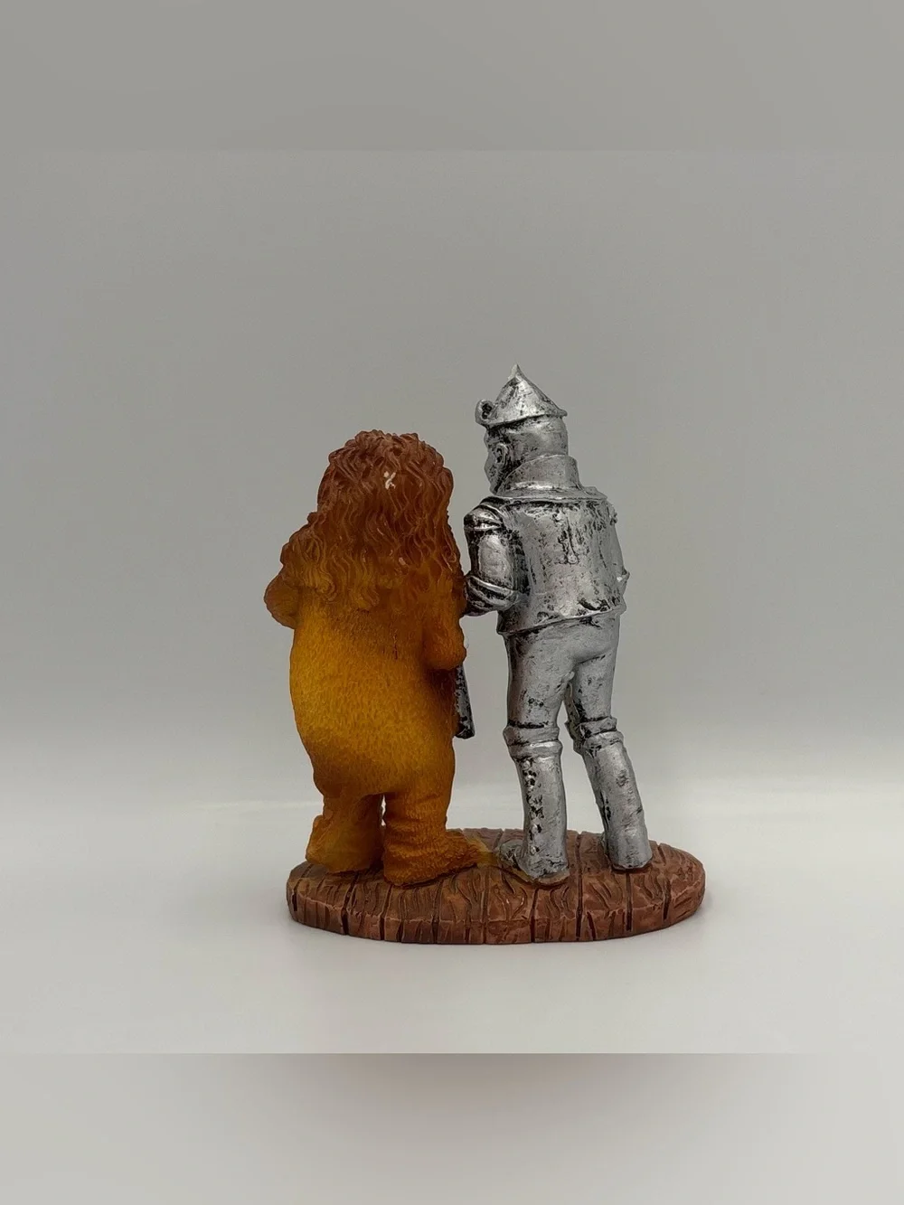 RARE Vintage Wizard Of Oz Tin Man & Cowardly Lion Ceramic Toy Home Decor